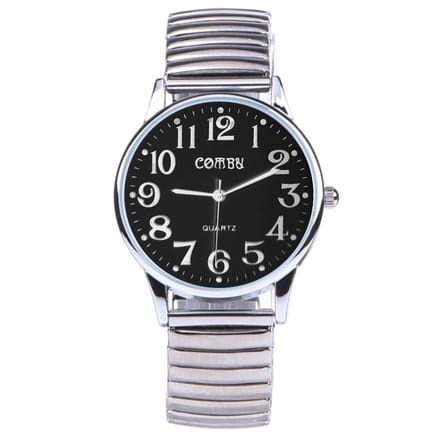Fako - Horloge - Rekband - Comby Classic - 36mm - Zwart
