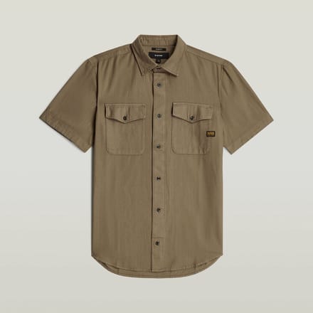 G-star Marine Overhemd Met Korte Mouwen Beige 2XL Man