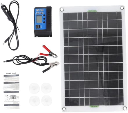 Zonnepaneel Oplader - Solar Power Paneel - Kamperen - Hoge Conversie - 42 x 27 cm - Divers