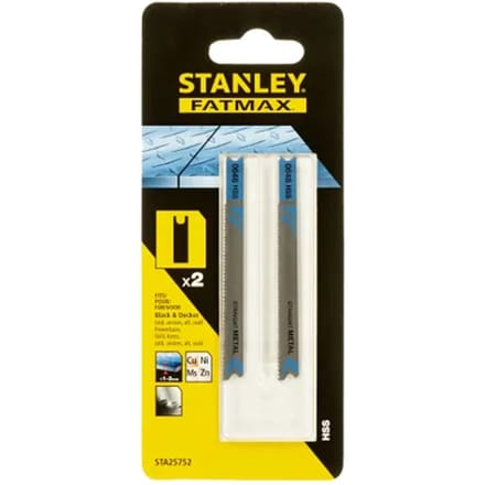 Stanley Decoupeerzaagblad Metaal Fatmax Sta25752-xj - 70mm - Hss - 2 Stuks