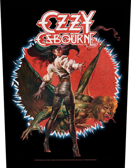 Ozzy Osbourne - The Ultimate Sin Rugpatch - Zwart