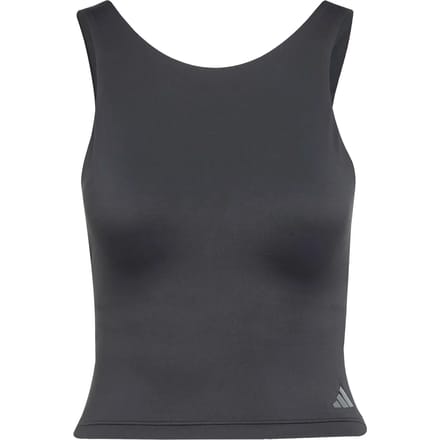 Adidas Performance Yoga Crop Tanktop With Inner Shelf Beha - Dames - Zwart