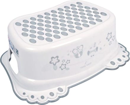 TEGA Kinderkrukje anti-slip uil wit 31x22x14 cm - Opstapje