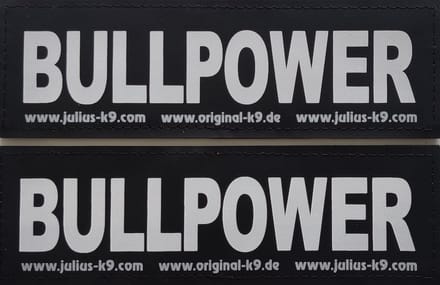 Julius K9 Tekstlabel – Bullpower Groot