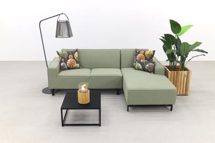 Boavista/Toronto loungebank chaise longue - Heritage leaf - 3-delig - links