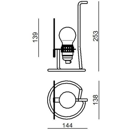 Stilnovo Bugia LED tafellamp wit