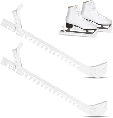 Verstelbare Schaatsbeschermers voor Kunstschaatsen - Witte Plastic Kufenschoners voor Diverse Maten