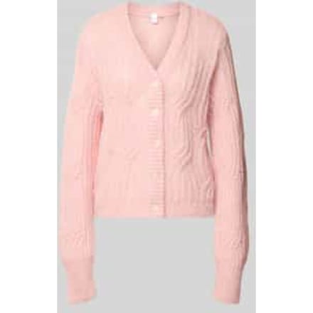 Cardigan met alpaca en V-hals, model 'ZUMA'