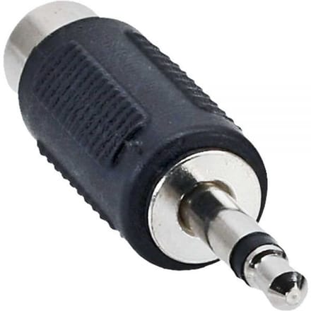 3,5mm Jack mono (m) - Tulp mono (v) adapter