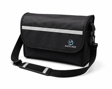 Safe Age® luxe rollatortas – waterdicht – afneembaar met draaglus – nylon – voor Safe Age rollator
