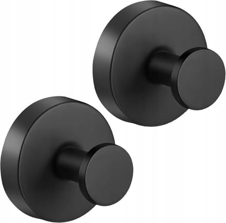 Merkloze Zelfklevende Haken - 2 stuks, zilver mat