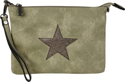 Crossbody clutch ster Mandoline groen