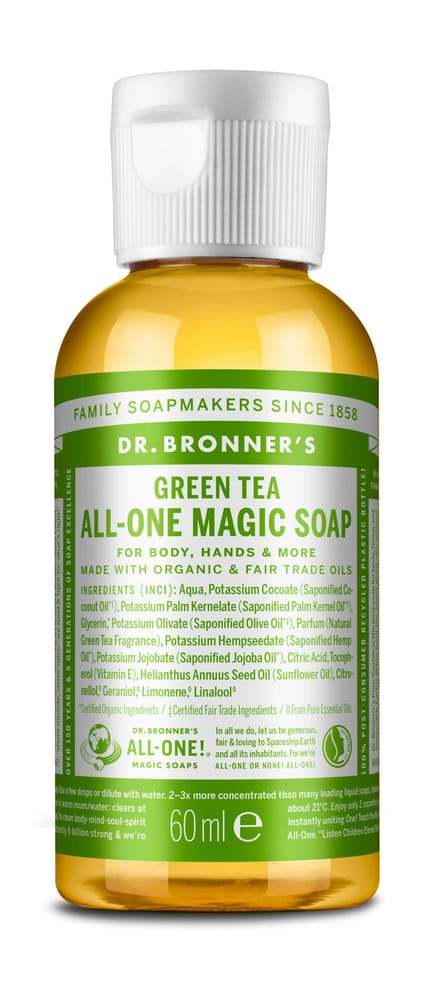 Dr. Bronner’s Dr. Bronner&rsquo;s Magic Soap Green Tea 60 ml