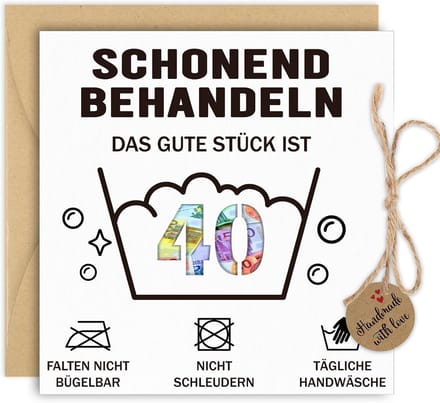 Originele Geldgeschenk Kaart voor Verjaardag met Envelop en Cadeauverpakking
