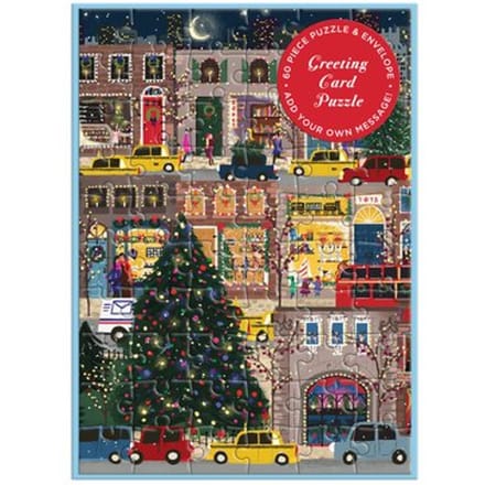Joy Laforme Winter Lights Greeting Card Puzzle - Galison