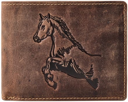 Greenburry Horse Portemonnee Leder 12 cm - Jongens - Horizontaal - brown