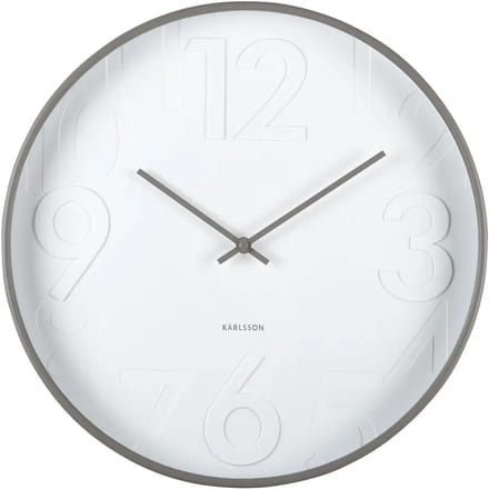 Karlsson Wandklok Ayuno - Donkergrijs - Ø40cm - Wandklok Scandinavisch