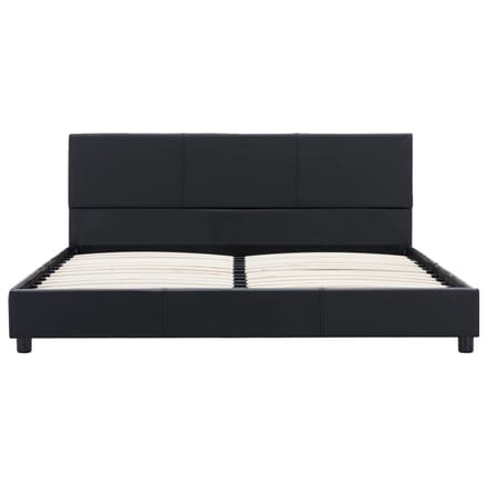vidaXL - Bedframe - kunstleer - zwart - 120x200 - cm