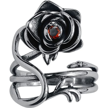 etNox Ring - Rose - voor Vrouwen - zilverkleurig