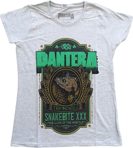 Pantera - Snakebite XXX Label Dames T-shirt - L - Grijs