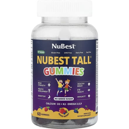 NuBest, Nubest Tall® Gummies, Baies Mélangées, 60 Gommes