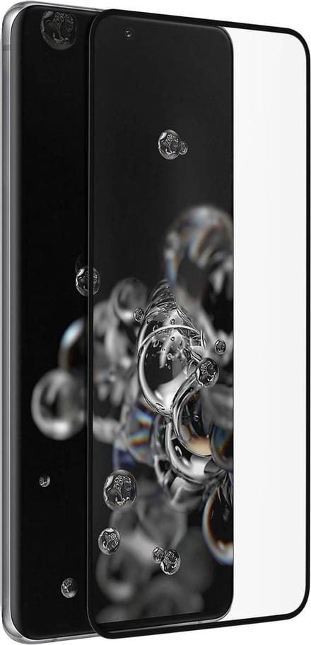 Akashi, Tempered Glass Screenprotector Geschikt voor Samsung Galaxy S20 Ultra, Zwart