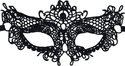 Miresa – Maskerade – Bal Masker Voor Ogen, Gezicht – Gala - Zwart – Kant - MM001