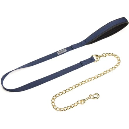 Hondenriem met gouden ketting Eskadron