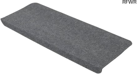 RFWR® Zelfklevende trapmatten set van 15 - 65x24,5 cm - Grijs - Antislip trappen