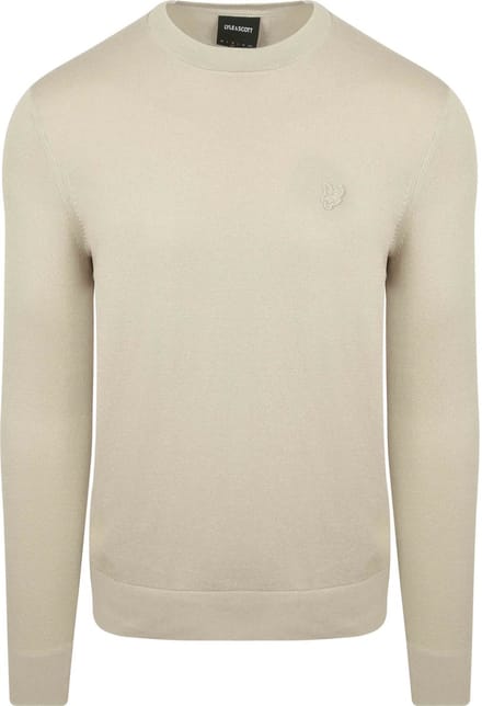 Lyle & Scott Tonal Pullover Greige - Maat XL - Heren - Pullovers