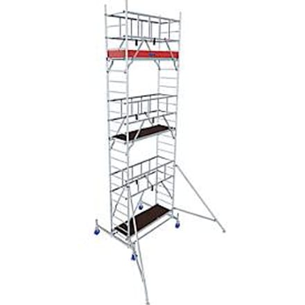 Krause rolsteiger ProTec - aluminium - werkhoogte tot 7,3 m - draagvermogen tot 200 kg/m² - met platform