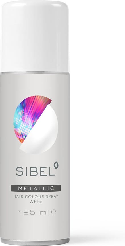 Sibel Metallic Hair Colour Spray -Wit