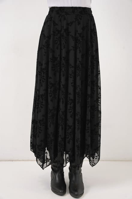 Hoge Taille Bloemen A-Lijn Maxi Rok