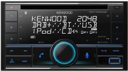 Kenwood DPX-7300DAB Autoradio dubbel DIN Aansluiting voor stuurbediening, DAB+ tuner