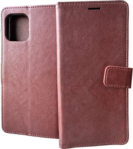 Portemonnee Book Case Hoesje Geschikt voor: Motorola Edge 20 Lite bruin
