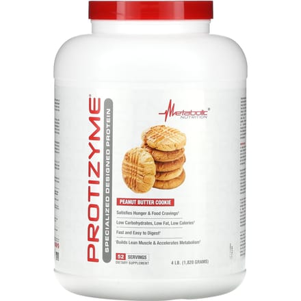 Protizyme, Vakkundig Samengesteld Eiwit, Pindakaaskoekje Smaak, 1.820G (4lb)