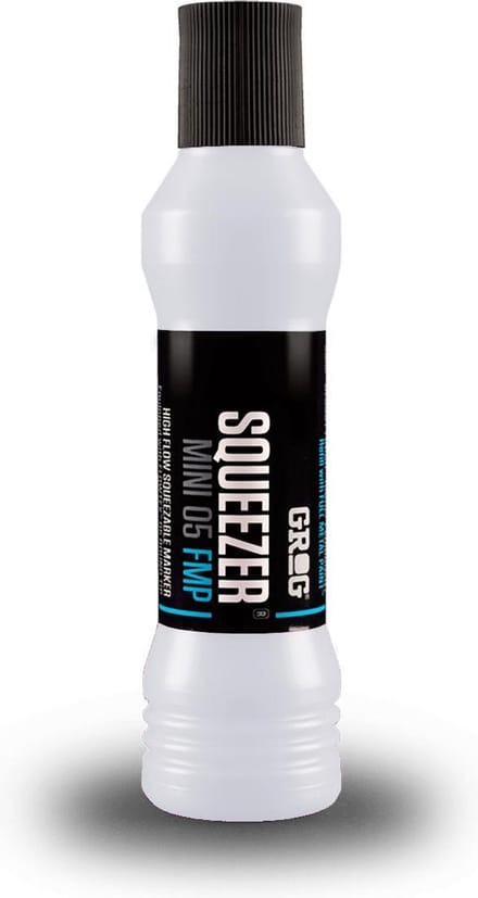 Grog Squeezer FMP Mini Verfstift - Schrijfbreedte 5 mm - Witte Permanente Stift - Bogotà White - Wit
