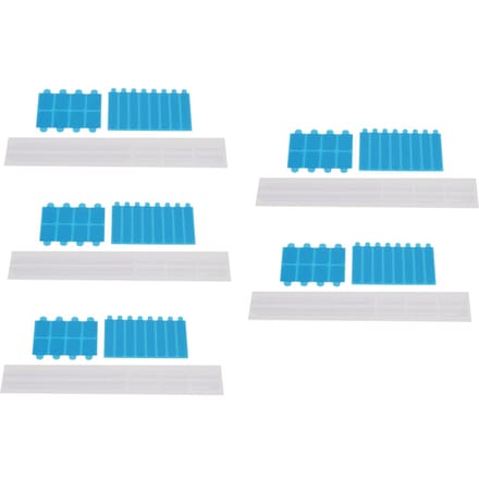 5 Sets Privacy Scherm Vervangingsset Kleefstrips en Schuifmontage Houder Lipjes voor Computer white
