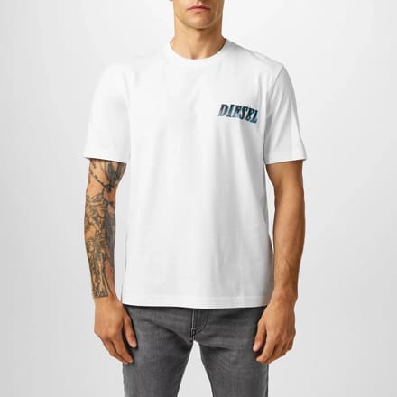 Diesel T Adjust K12 T-shirt Met Korte Mouwen Wit S Man