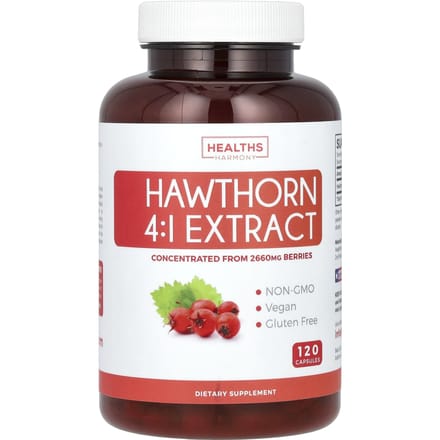 Meidoorn 4:1 Extract, 120 Capsules (665 mg per capsule)