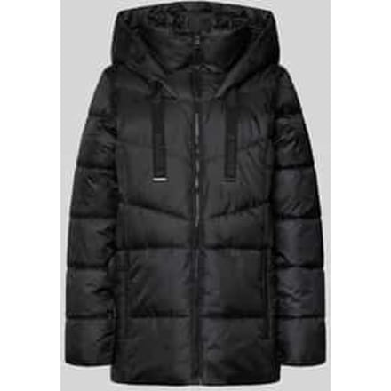 Gewatteerd regular fit jack met capuchon