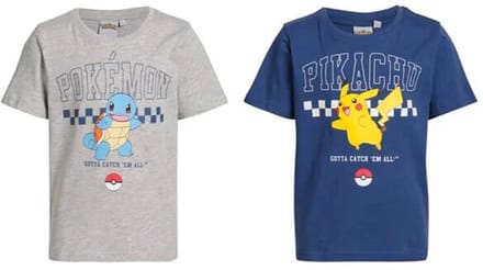 Pokemon - T-shirts - Maat 104/110 - 2 stuks - Kinderen