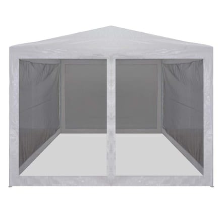 vidaXL - Partytent - met - 4 - mesh - zijwanden - 3x3 - m