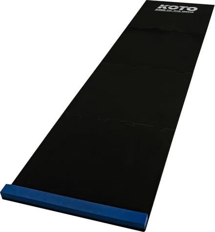 KOTO - Puzzle Dartmat - Blauw + Oche 237 x 60 cm - Score Indicator - Antislip