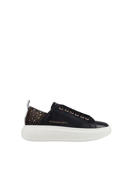 asbcwyw-0506-blk Alexander Smith Vrouwen leder zwart