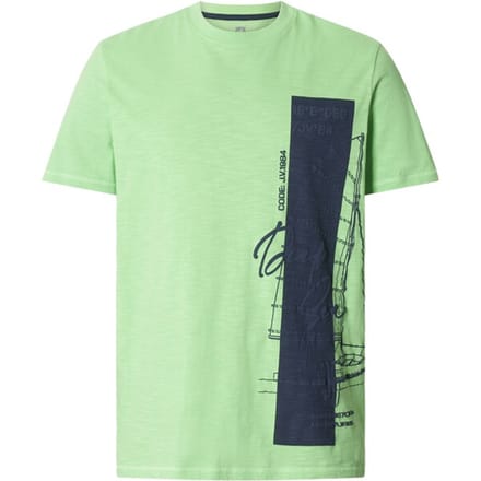 Jan Vanderstorm herren T-Shirt - 56/58 - lichtgroen - Plus Size