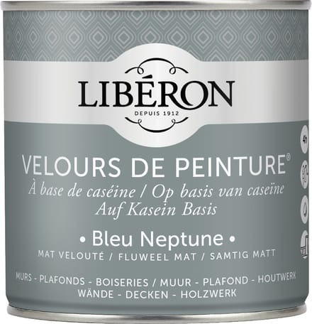 Libéron Velours De Peinture Muurverf - Mat - Bleu Neptune - 0,5l