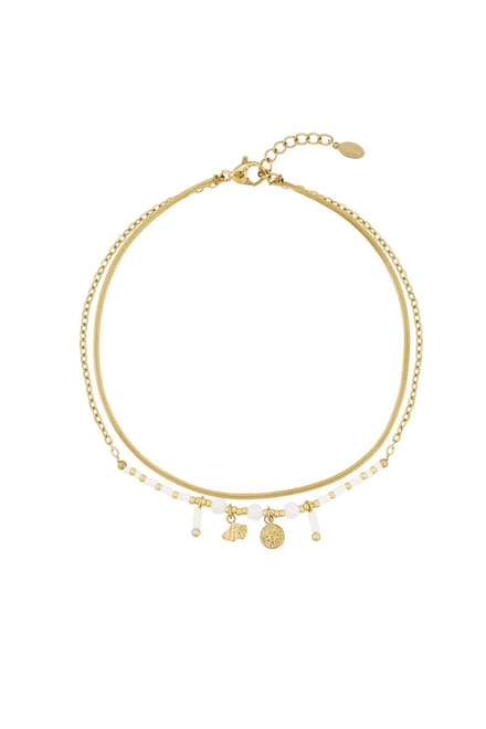 Classy vibe enkel armbandje - Roze