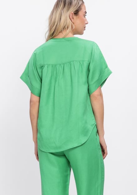 Minus Msjuno Linen Blouse Dames - Jurken - Groen - Maat 40