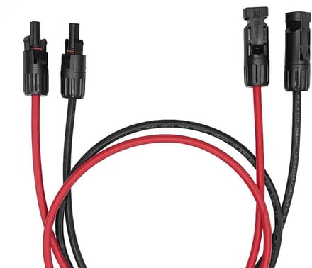 Zonnepaneel Kabel Verlengkabel PV Plug naar PV Plug 6mm², 3m